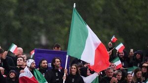 Gianmarco Tamberi says sorry to his wife for losing wedding ring in the Seine