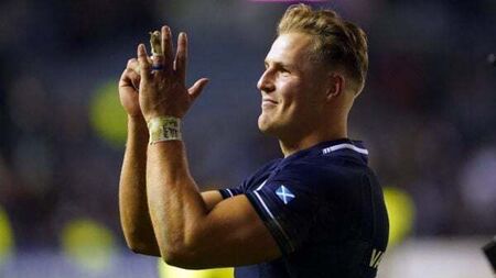 Duhan van der Merwe becomes Scotland’s record try scorer in victory over Uruguay