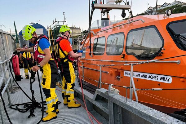 The crew and those onboard the yacht arrived safely back in port thanks to the actions of the RNLI crew. Pic: Photo credits: Karen Harris (Launch Authority), Ciaran Doyle (Coxswain)