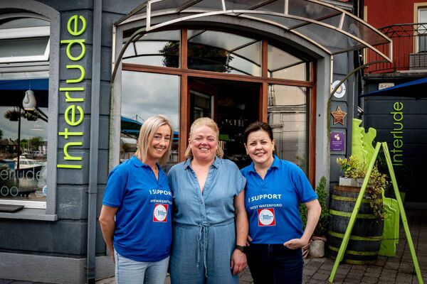 Susan Denn of The Interlude Restaurant Dungarvan with Phil and Karen