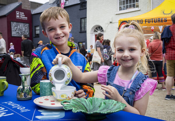  Luke and Zoe, at Spraoi 2024 Festival. Photo: Joe Evans