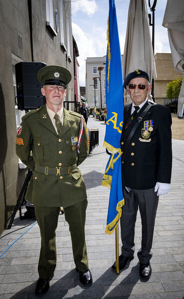  Sgt. Dwyer, F Coy and Patrick Darmody, Naval Association.