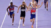 Cole Hocker grabs shock USA gold in 1,500m race