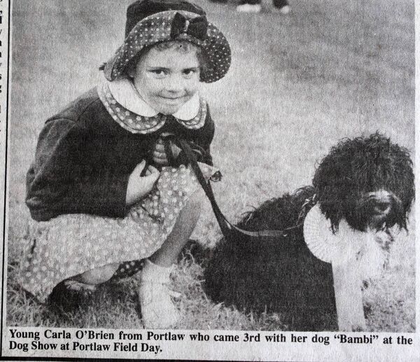 Carla O'Brien from Portlaw with her dog Bambi
