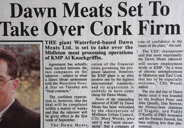 Dawn Meats was in the news when it took over Cork firm