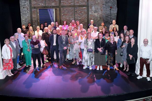 The large crowd of invited guests who were pictured in the Theatre Royal to celebrate its 240th year of entertaining the people of Waterford. Photos by Noel Browne The large crowd of invited guests who were pictured in the Theatre Royal to celebrate its 240th year of entertaining the people of Waterford. Photos by Noel Browne