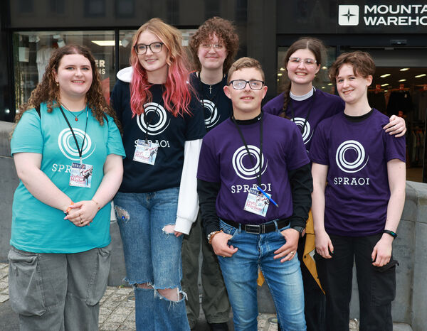  Volunteers at the Spraoi Festival. Photo: Joe Evans