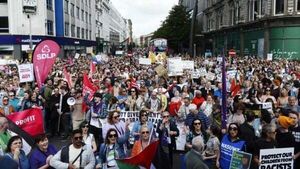 Up to 15,000 people take part in anti-racism rally in Belfast Up to 15,000 people take part in anti-racism rally in Belfast