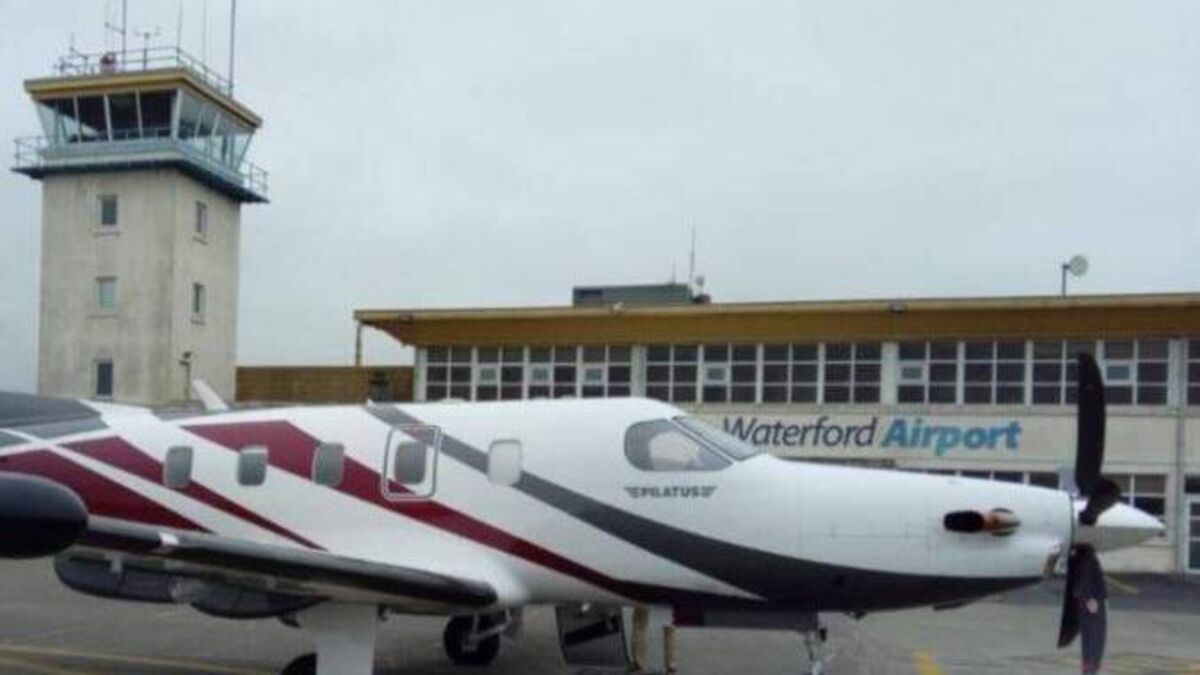 'OH-FUK' registered plane attracts attention after landing at Waterford Airport 