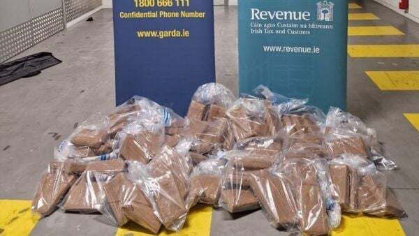 Arrested men released after cocaine worth €7.2m seized at Rosslare