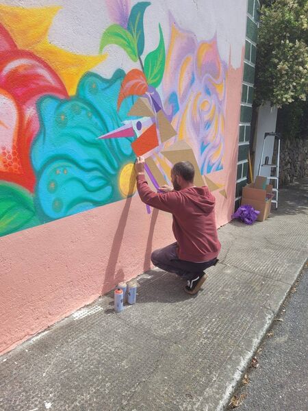New Bonmahon mural by artist Paul Phelan