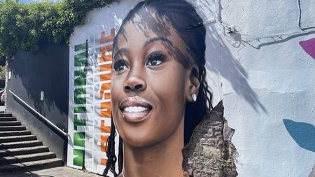 Beautiful mural painted in Waterford to honour Irish Olympian Rhasidat Adeleke 