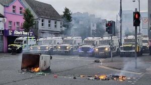 Man charged with rioting offences at Belfast court Man charged with rioting offences at Belfast court
