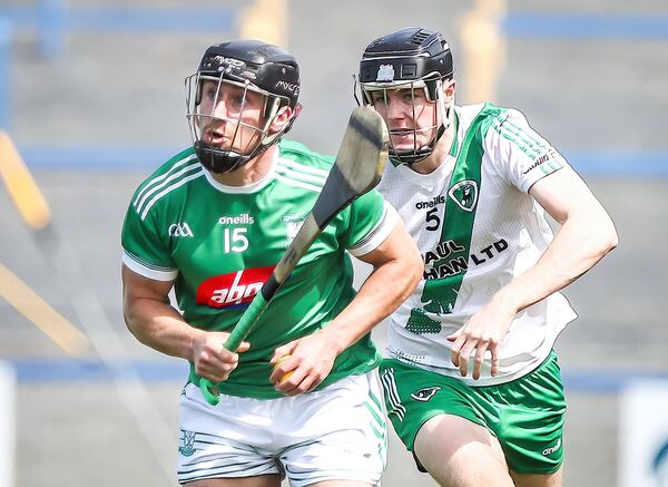 Ferrybank's Neil O'Sullivan gets away from Clonea's Reece O'Mahony. Ferrybank's Neil O'Sullivan gets away from Clonea's Reece O'Mahony.