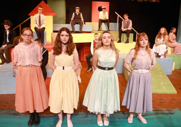 In rehearsals for Waterford Youth Arts production of Under Milk Wood, directed by Jim Nolan at Garter Lane from August 14-17. Photo: Joe Evans