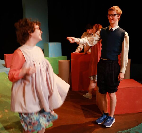 In rehearsals for Waterford Youth Arts production of Under Milk Wood, directed by Jim Nolan at Garter Lane from August 14-17. Photo: Joe Evans