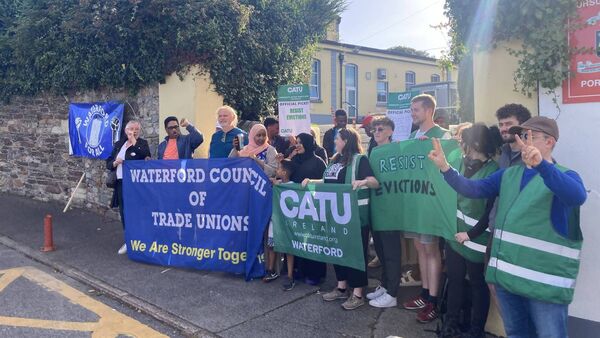 WATCH: ‘Inhumane’ eviction of 10 families living in Waterford direct provision centre