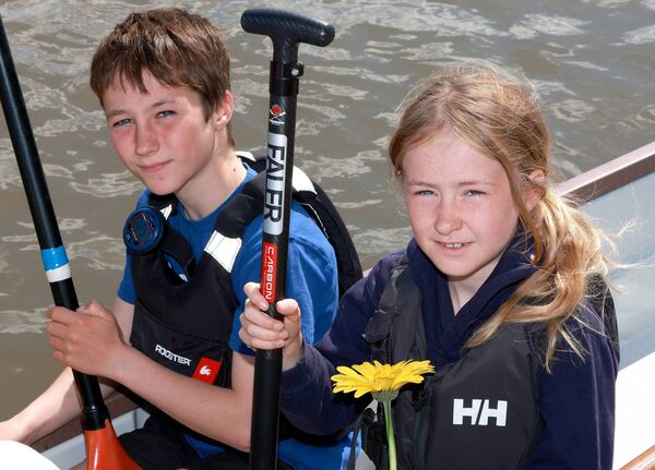 pictured at the launch of the Waterford Dragon Boat Club new boat "The Chantelle" which was kindly gifted to the club by the family of the late Dr. Chantelle Macnamara. Photo: Joe Evans
