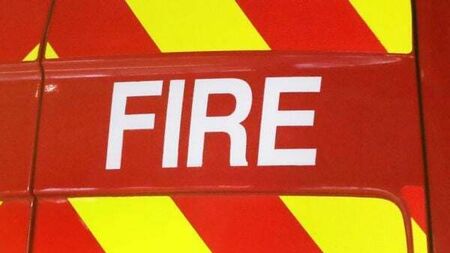 Gardaí at scene of fire at former hotel in Waterford