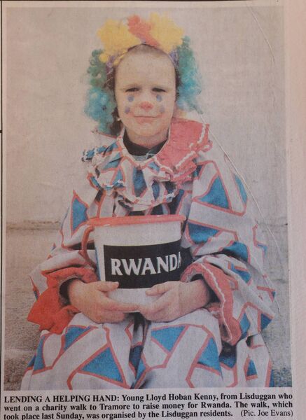 It was a charity walk for Rwanda
