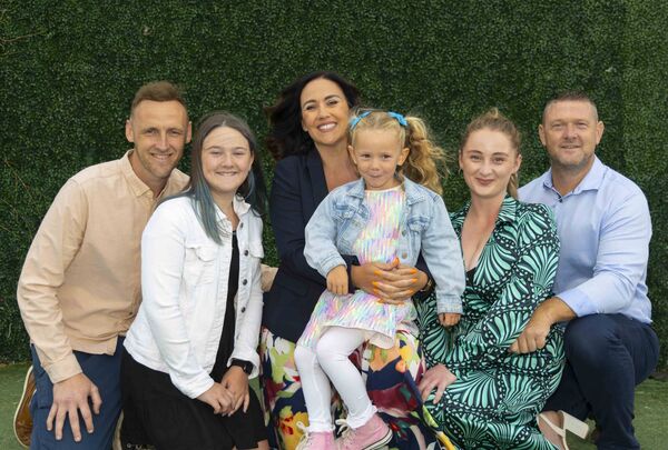 Pictured at Tramore Racecourse at Style Evening are Steve Johns, Aoife Ford, Emma ford, Regan Ford, Jodie Johns and Richard Forde from Dunhill. Photograph: Patrick Browne