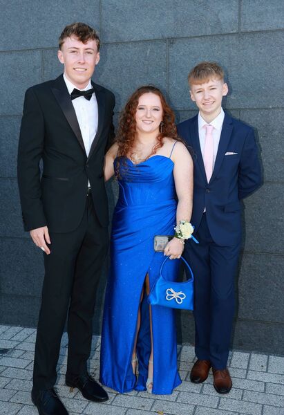Darragh Walsh, Aoife Brett and Taylor Power, at the Ardscoil na Mara Debs Ball. Photo: Joe Evans Darragh Walsh, Aoife Brett and Taylor Power, at the Ardscoil na Mara Debs Ball. Photo: Joe Evans