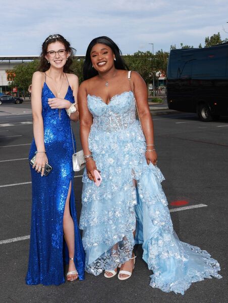 Aoife Bradley Moore and Aleah Onafuwa, who attended Our Lady of Mercy Debs Ball. Photo: Joe Evans Aoife Bradley Moore and Aleah Onafuwa, who attended Our Lady of Mercy Debs Ball. Photo: Joe Evans