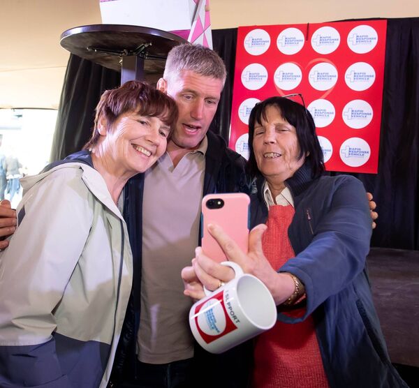Enjoying Breakfast with the Stars with Ronan O'Gara. Photo: Mary Browne 