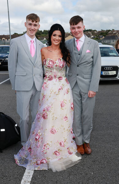 Alex Nolan, Ava O'Neill and Oisin Casey, at the Abbey Community College Debs Ball. Photo: Joe Evans Alex Nolan, Ava O'Neill and Oisin Casey, at the Abbey Community College Debs Ball. Photo: Joe Evans