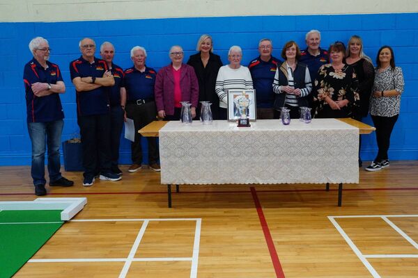 Pictured at the indoor bowls tournament.