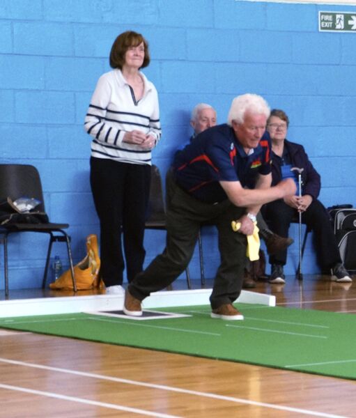 Pictured at the indoor bowls tournament.