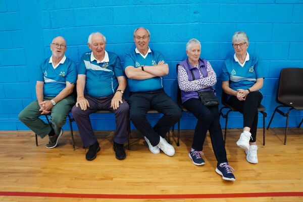 Pictured at the indoor bowls tournament.