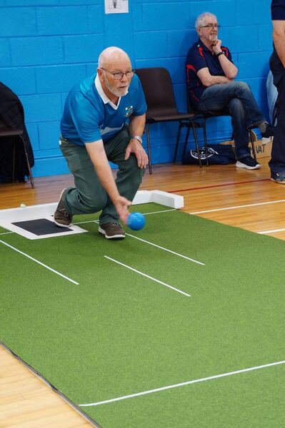 Pictured at the indoor bowls tournament.