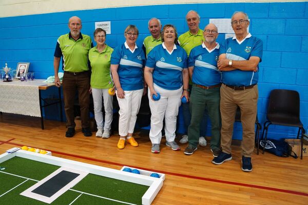 Pictured at the indoor bowls tournament.