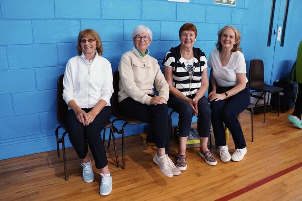 Pictured at the indoor bowls tournament.