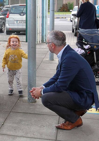 Minister Roderic O'Gorman at Waterford Childcare Centre. Photo: Noel Browne