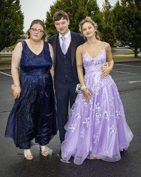  Madison Roche, Adam Kearney and Catia Uloha, who attended the Presentation Debs Ball.