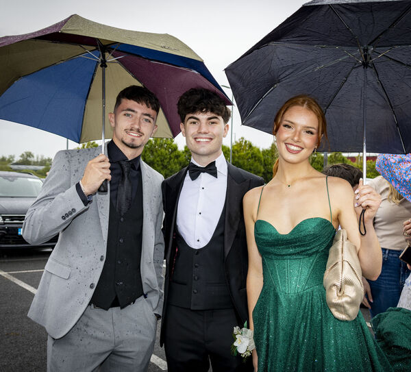  Jack, George and Cara, pictured at De La Salle College Graduation Ball.