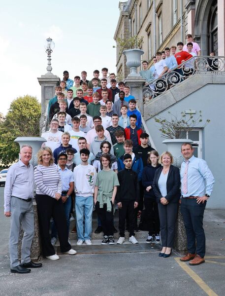 Pictured at De La Salle College , where a welcome afternoon was in place for the Leaving Cert Class of '24 to wish them well. Photo: Joe Evans