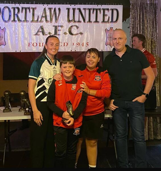 Pictured at the Portlaw Utd awards night Pictured at the Portlaw Utd awards night