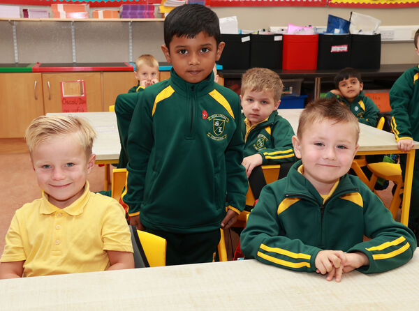 Ned, Eldho and Jaxon, who started school at Scoil Lorcain. Ned, Eldho and Jaxon, who started school at Scoil Lorcain.