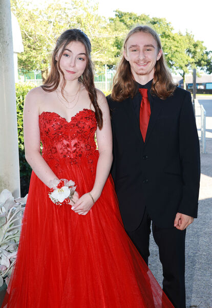  Jessie Mitchell and Lucas Anderson, who attended the St. Paul's Community College Graduation/Debs Ball.