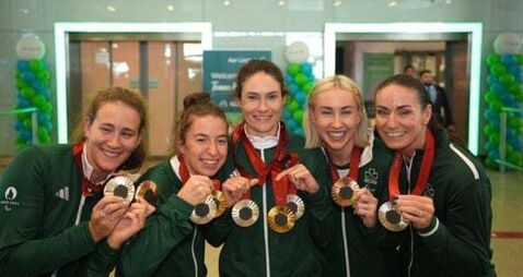 Joyous scenes as Irish athletes welcomed home from Paralympic Games