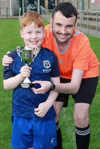 Referee, Sean O'Neill presented player of the week to Lorcan at Football Friends. Referee, Sean O'Neill presented player of the week to Lorcan at Football Friends.
