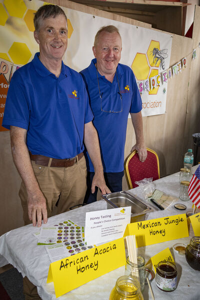  Liam Nevill and Peter Fitzgerald, Waterford Bee Keepers Association, at the Waterford Harvest Festival. Photo: Joe Evans