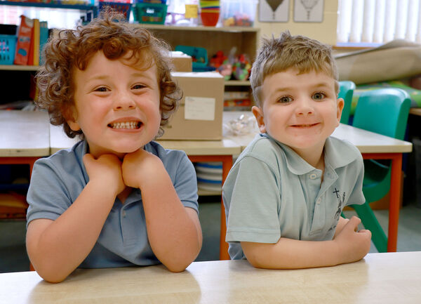 Louie and Adam, who started school at St. Paul's.