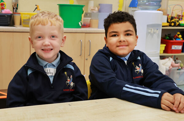  Bobby and Emmanuel, who started school at St. Paul's.