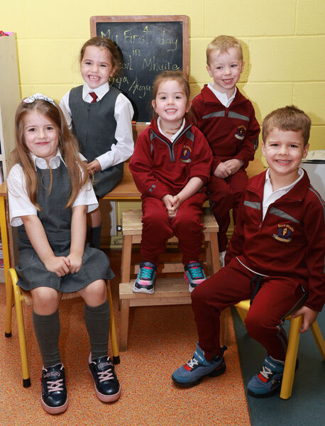  Conor, Charlie, Molly, Aoife and Neiile, who started school at Butlerstown NS.