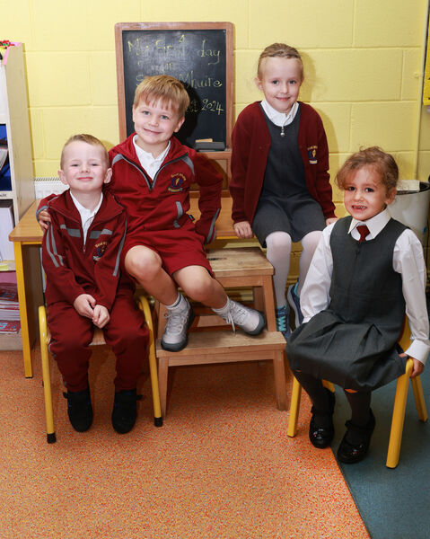  Fionn, Joe, Pola and Matilda, who started school at Butlerstown NS. 