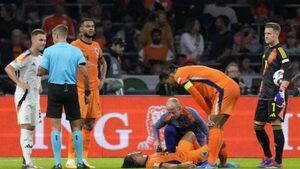 Nathan Ake carried off as Netherlands and Germany draw in Amsterdam